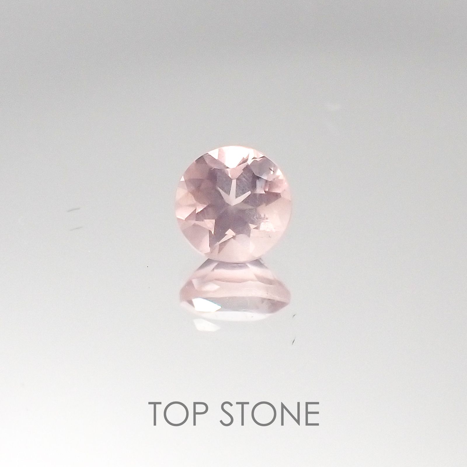 ディープローズクォーツ モザンビーク産 ルース 0.4ct[20095380]4.7×4.7mm前後