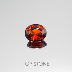 スペサルティンガーネット ナイジェリア産 ルース 2.65ct[20073720]8.4×7.3mm前後