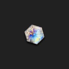 トラピッチェクォーツ 偏光板2枚付き コロンビア・ボヤカ産 18.79ct[230521960]21.3x20.8mm前後