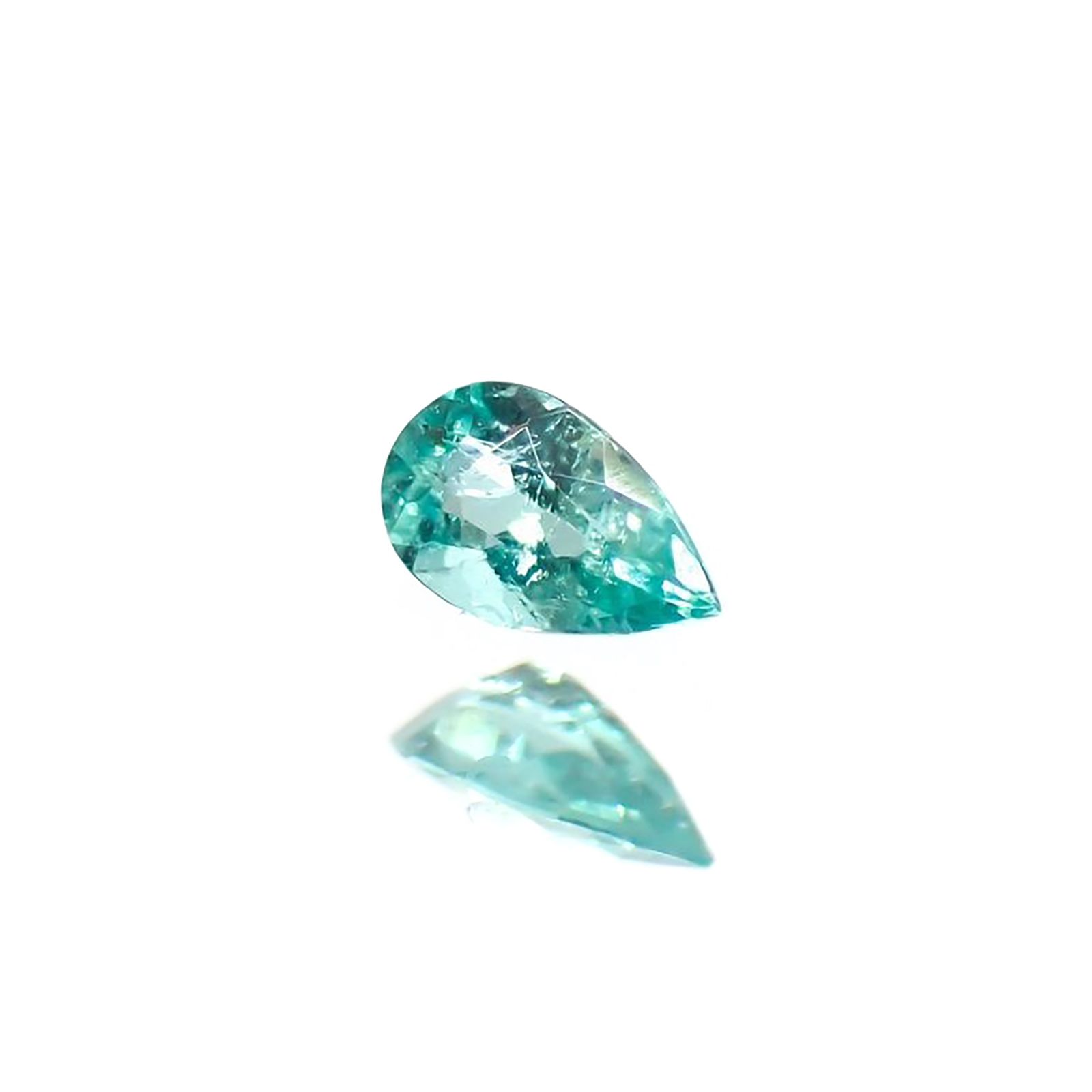 パライバトルマリン(宝石名トルマリン/別名パライバ・トルマリン)ブラジル・パライバ州バターリャ鉱山産 識別済 0.054ct / 3.3x2mm前後 [220114909]