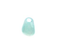 ◇ローズカット◇アクアプレーズ(宝石名ブルー グリーン・カルセドニー)南アフリカ産 4.18ct 識別済[230421888]13.7x10mm前後