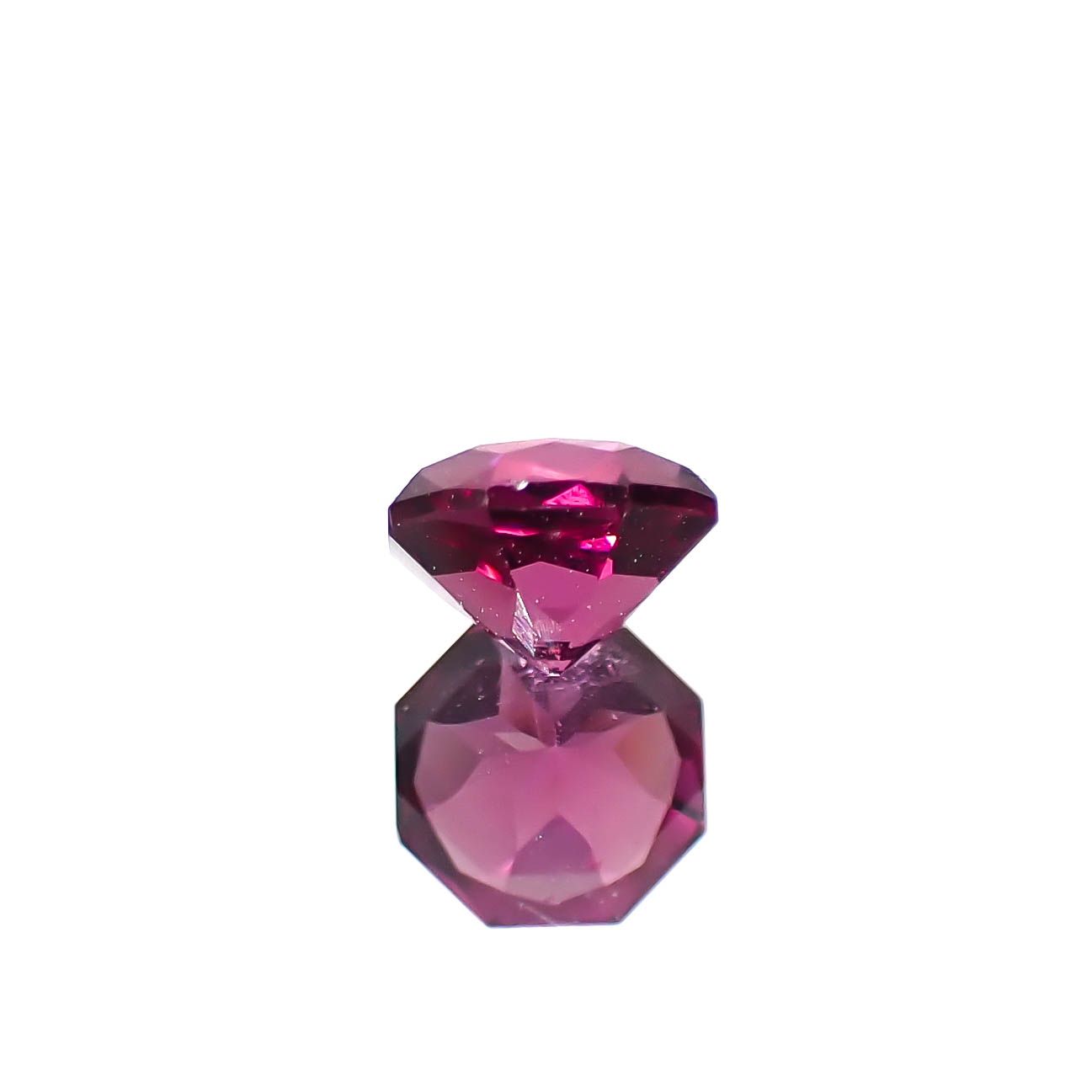 ◇オクタゴンカット◇ロードライトガーネット(宝石名ロードライト・ガーネット)ブラジル産 0.73ct 識別済[250129750]5x5mm前後