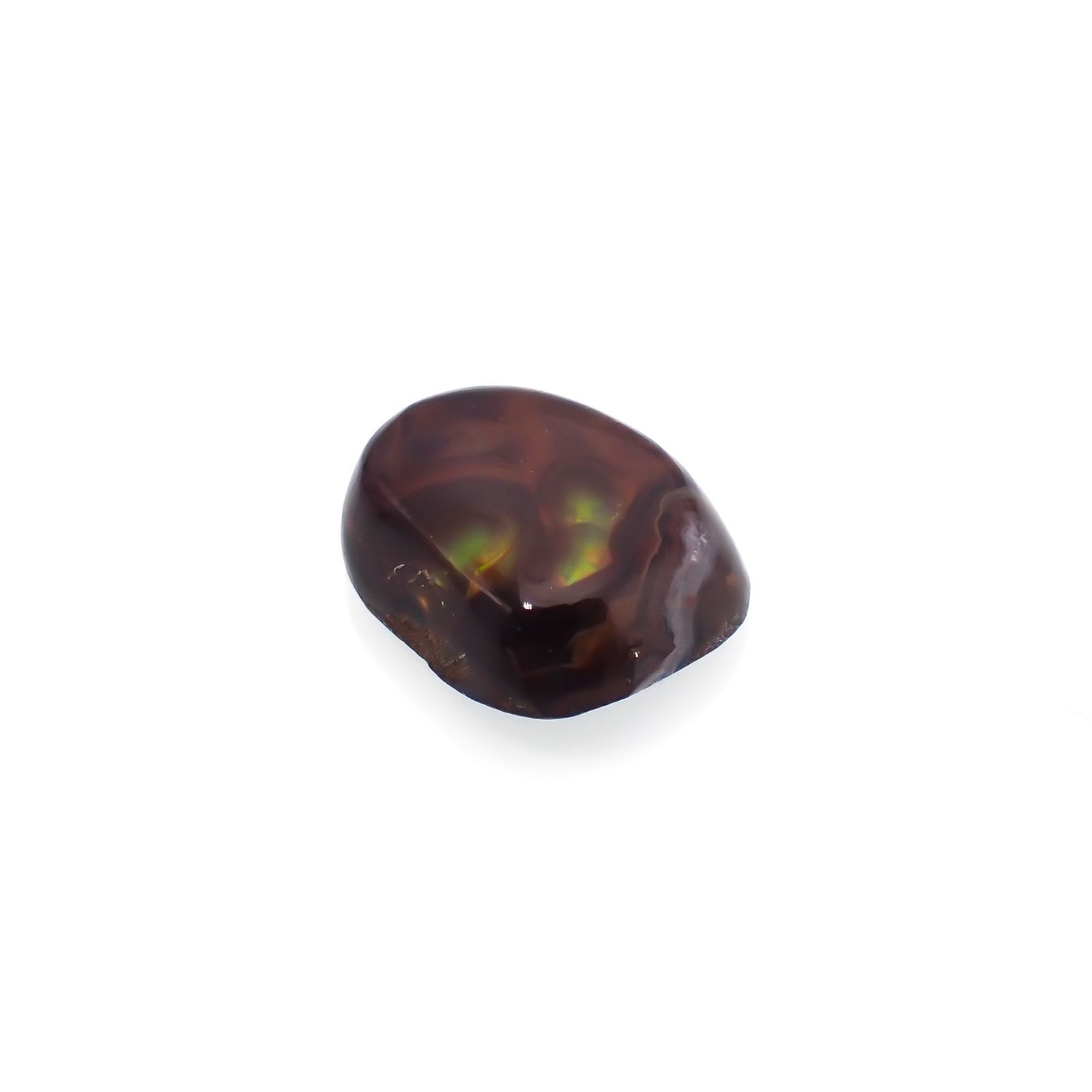 ◇フリーフォーム◇ファイヤーアゲート メキシコ産 6.79ct[220917768]14.6x11.2mm前後