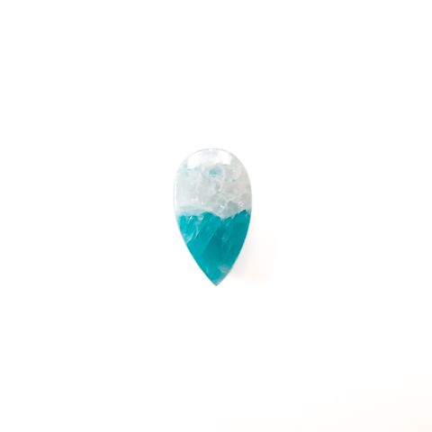 マトリックスアマゾナイト(アマゾナイトインクォーツ/フェルドスパー) ブラジル産 3.87ct[240226335]15.2x8.6mm前後