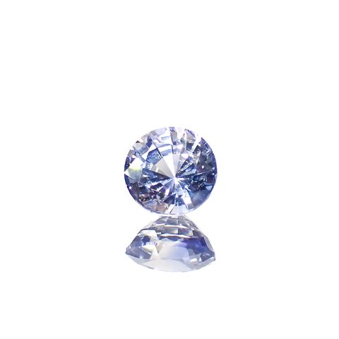 アイスブルーサファイア スリランカ産 0.47ct[240828653]4.5x4.5mm前後