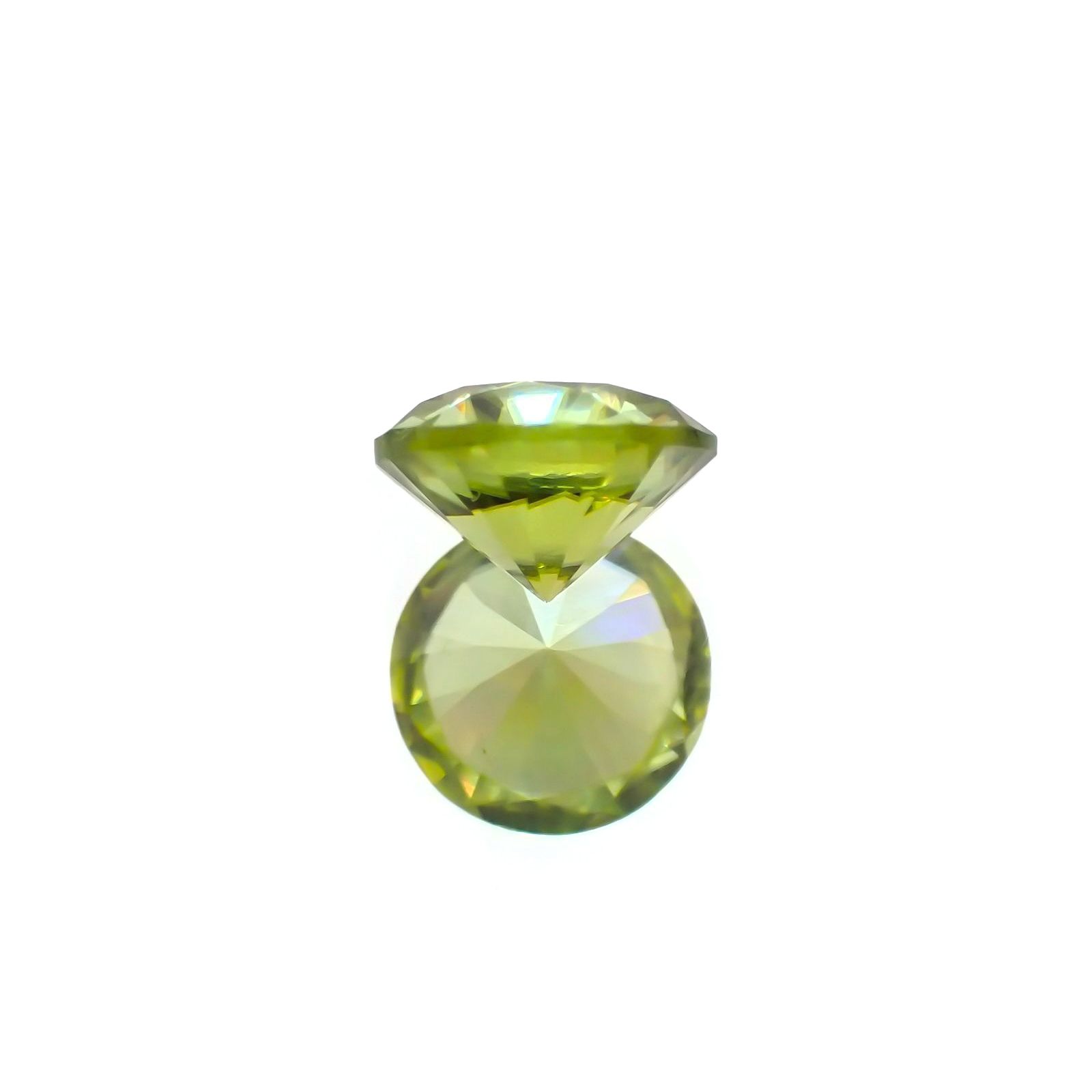 スフェーン(宝石名スフェーン)マダガスカル産 ソ付(彩珠) 1.116ct / 6.6x6.7mm前後 [231224435]