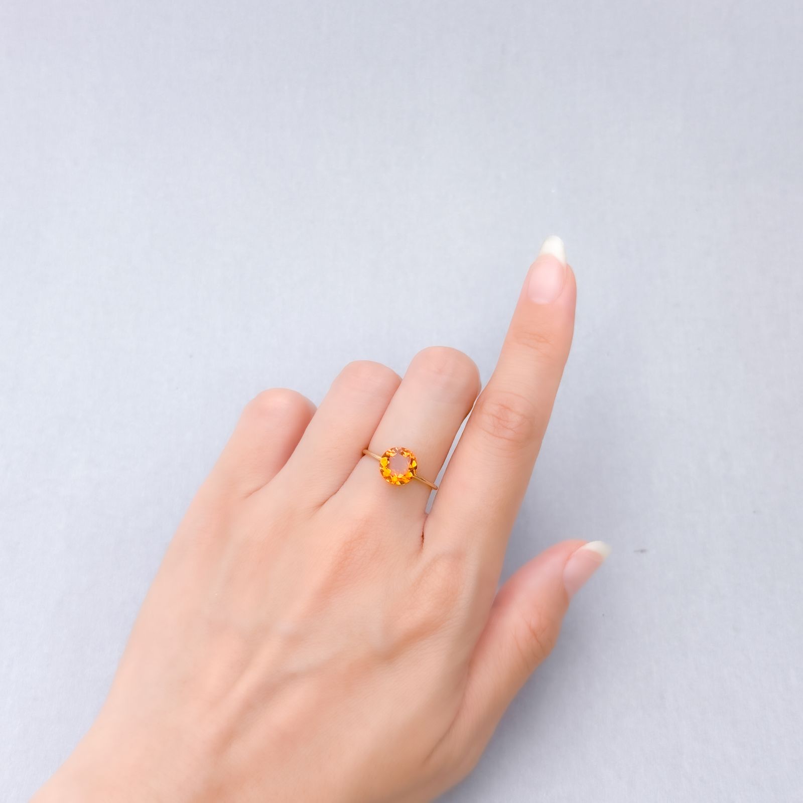 マデイラシトリン ブラジル・ミナスジェライス州産 1.44ct [250630573]8x8mm前後