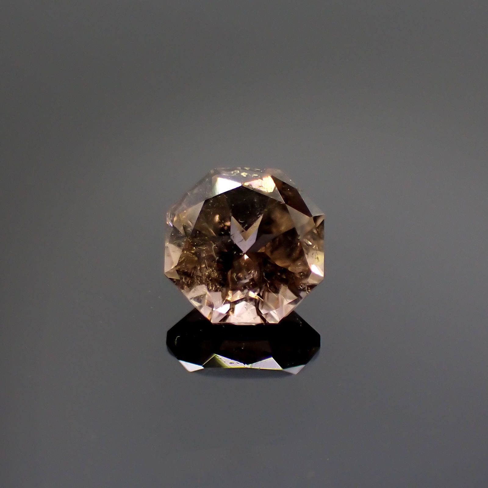 ◇オクタゴンカット◇ブラウントルマリン SA(宝石名トルマリン)ブラジル/アフリカ産 1.103ct ソ付(彩珠)[231124219]6.2x6.2mm前後
