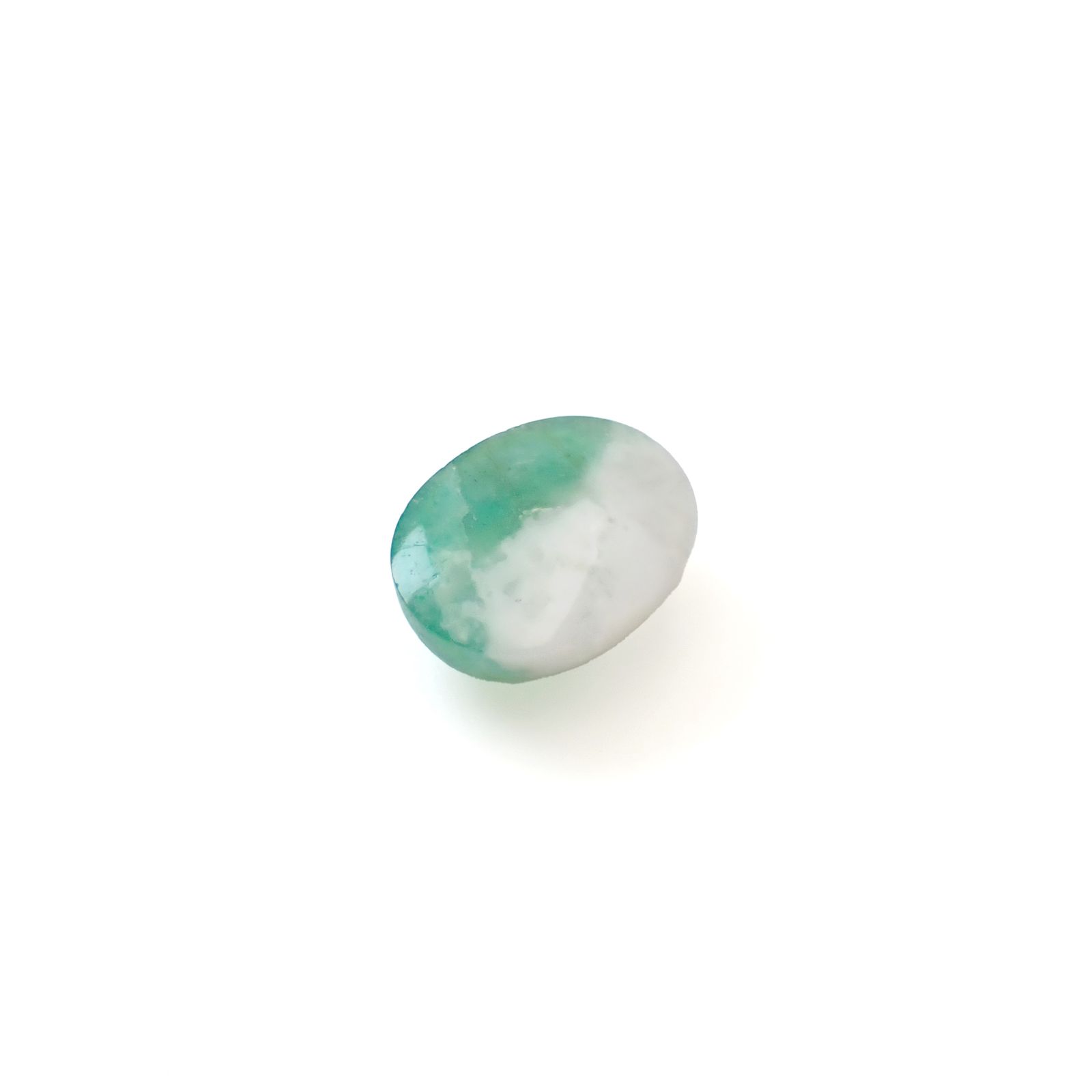 マトリックスエメラルド(エメラルドインクォーツ/フェルドスパー) ブラジル産 3.88ct [250430167]11.4x9mm前後