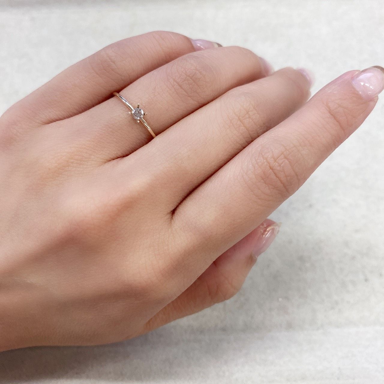 ピンクダイヤモンド(宝石名ダイヤモンド) SI-2 / LIGHT BROWN PINK 0.077ct ソ付(CGL)[210711796]2.7×2.8mm前後