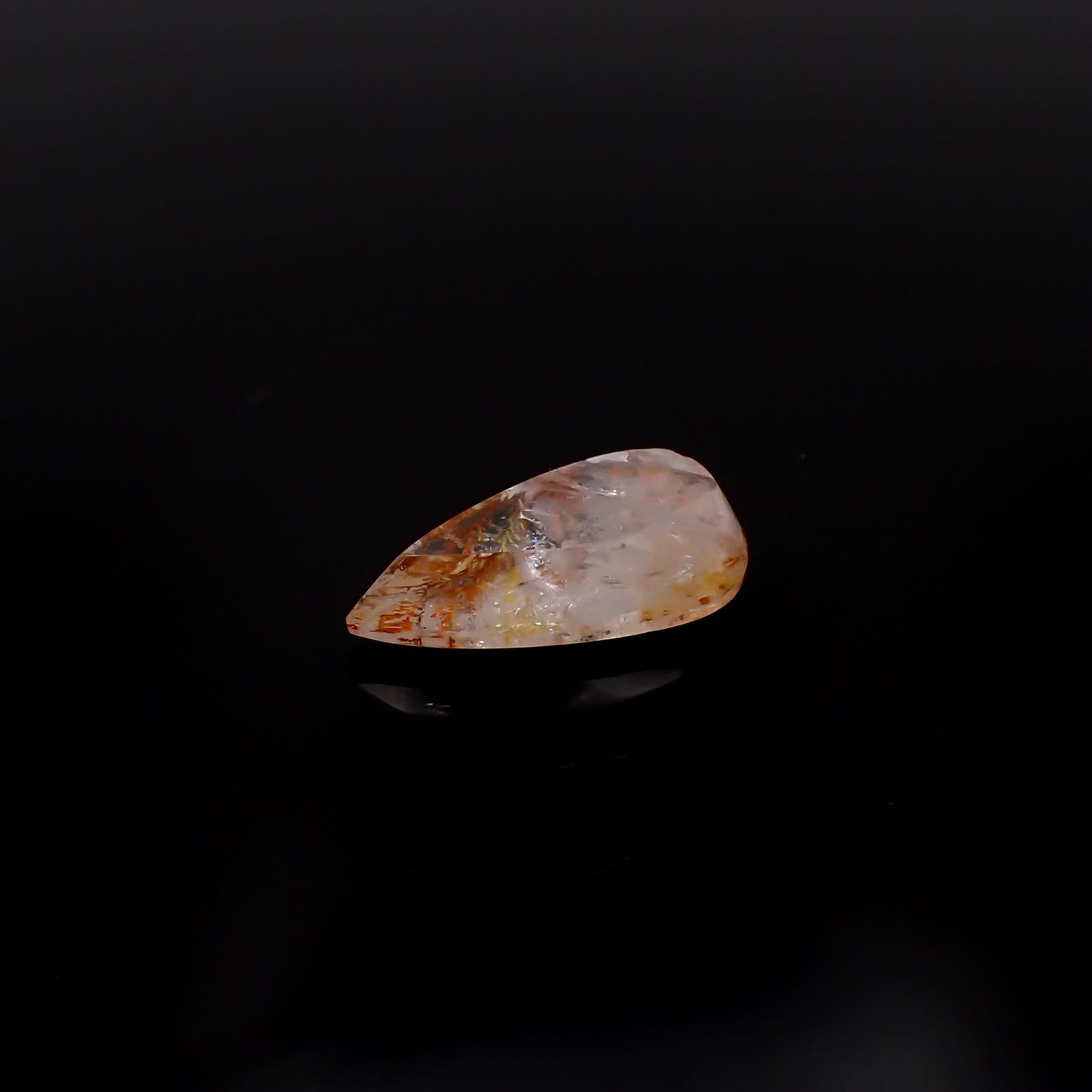 レッドデンドリチッククォーツ ブラジル産 10.88ct[231225084]22.3x11.5mm前後