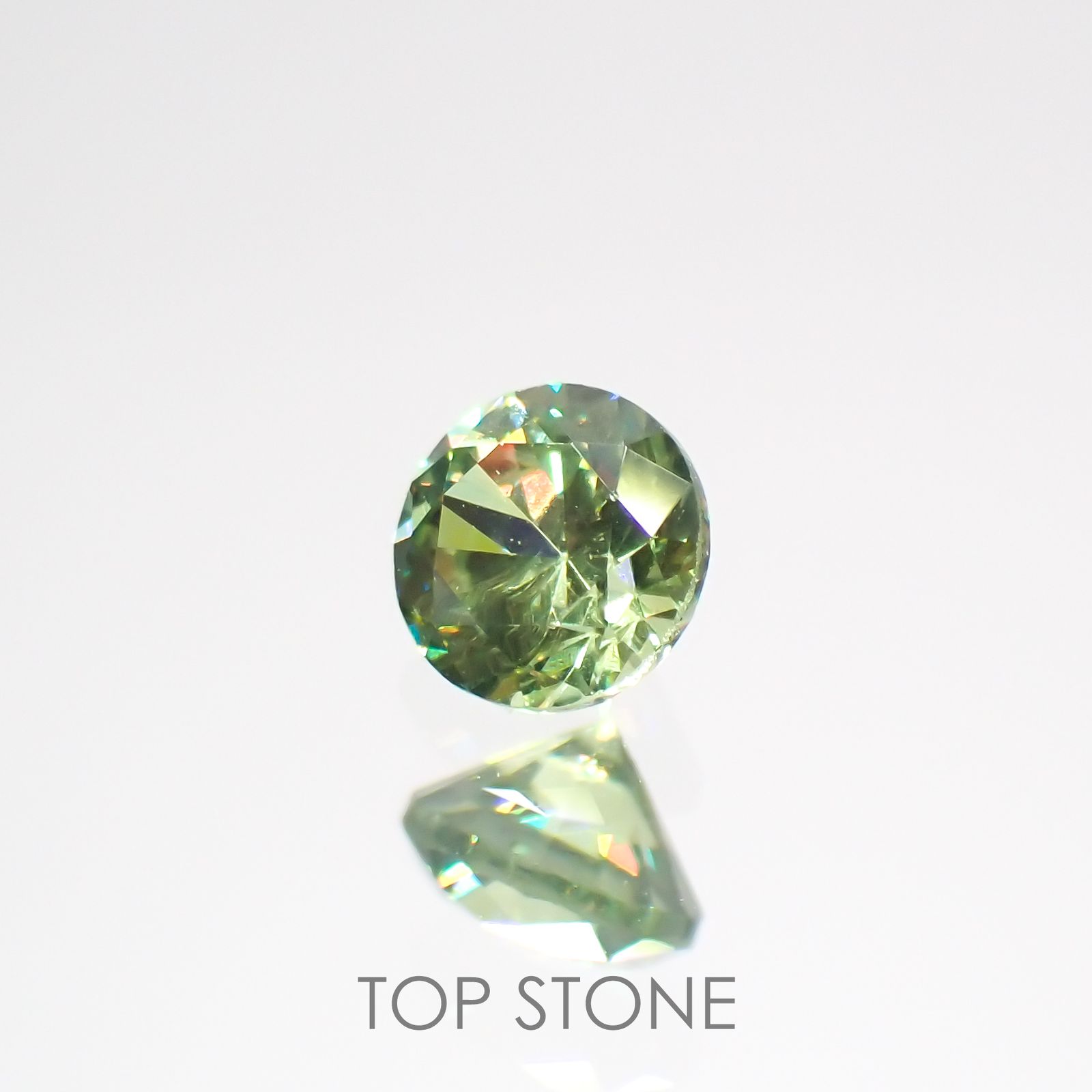 デマントイドガーネット(宝石名デマントイド・ガーネット)ロシア産 0.17ct 識別済[220616479]3.1x3.1mm前後