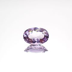 マリアライト フルオレッセンス(宝石名パープル・スキャポライト)スリランカ産 0.68ct 識別済[220114883]7.5x5.1mm前後