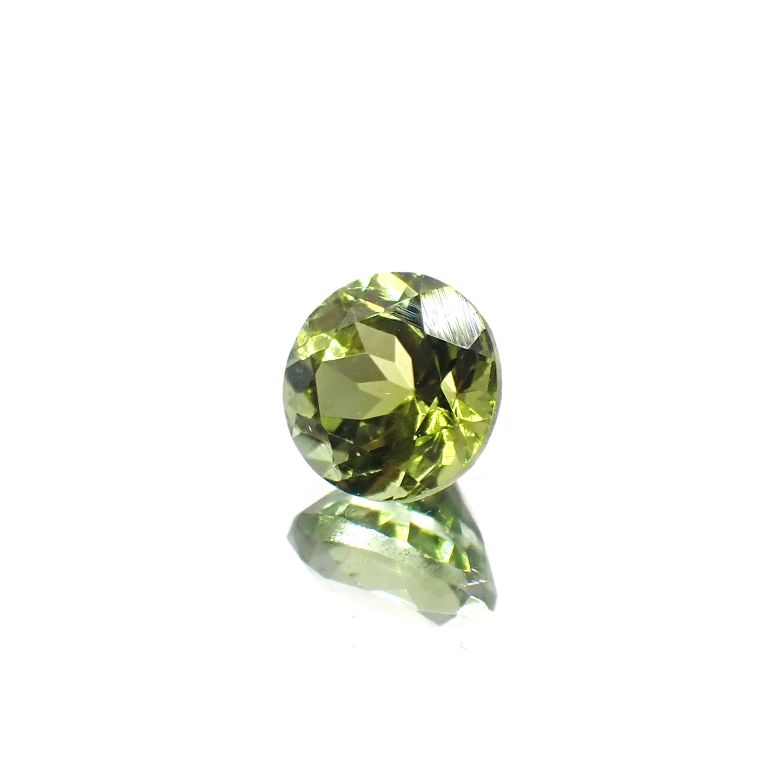 グリーントルマリン モザンビーク/コンゴ産 1.38ct[240527787]6.9x6.9mm前後