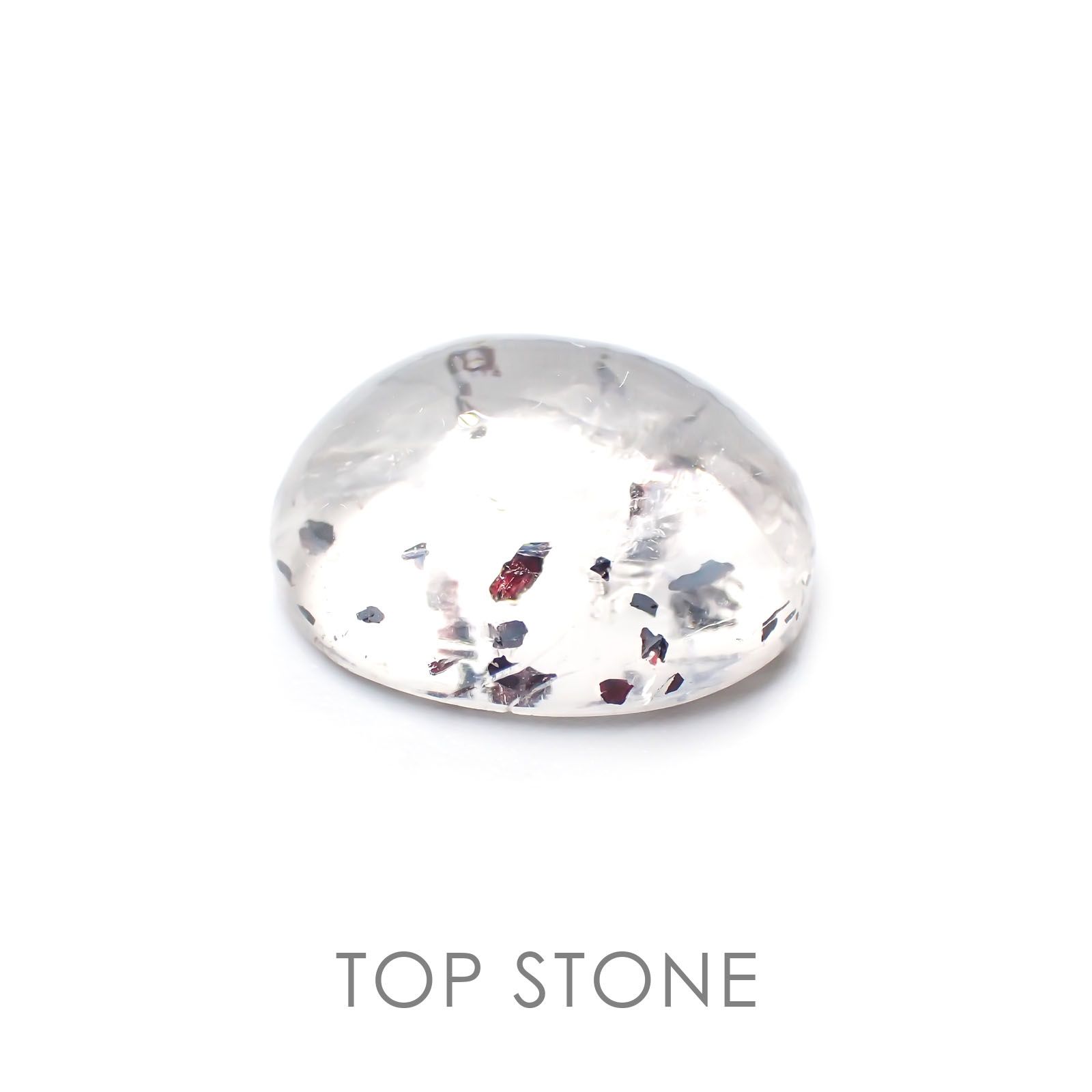 ヘマタイトインクォーツ 中国産 ルース 10.95ct[20127995]15.7×12.2mm前後