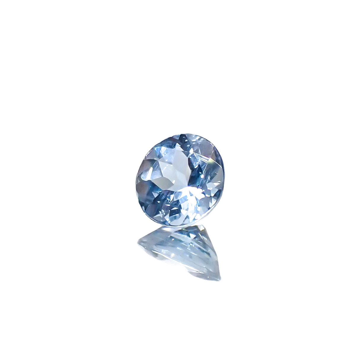 アクアマリン(宝石名アクアマリン)モザンビーク産 0.42ct 識別済[240226011]5x5mm前後