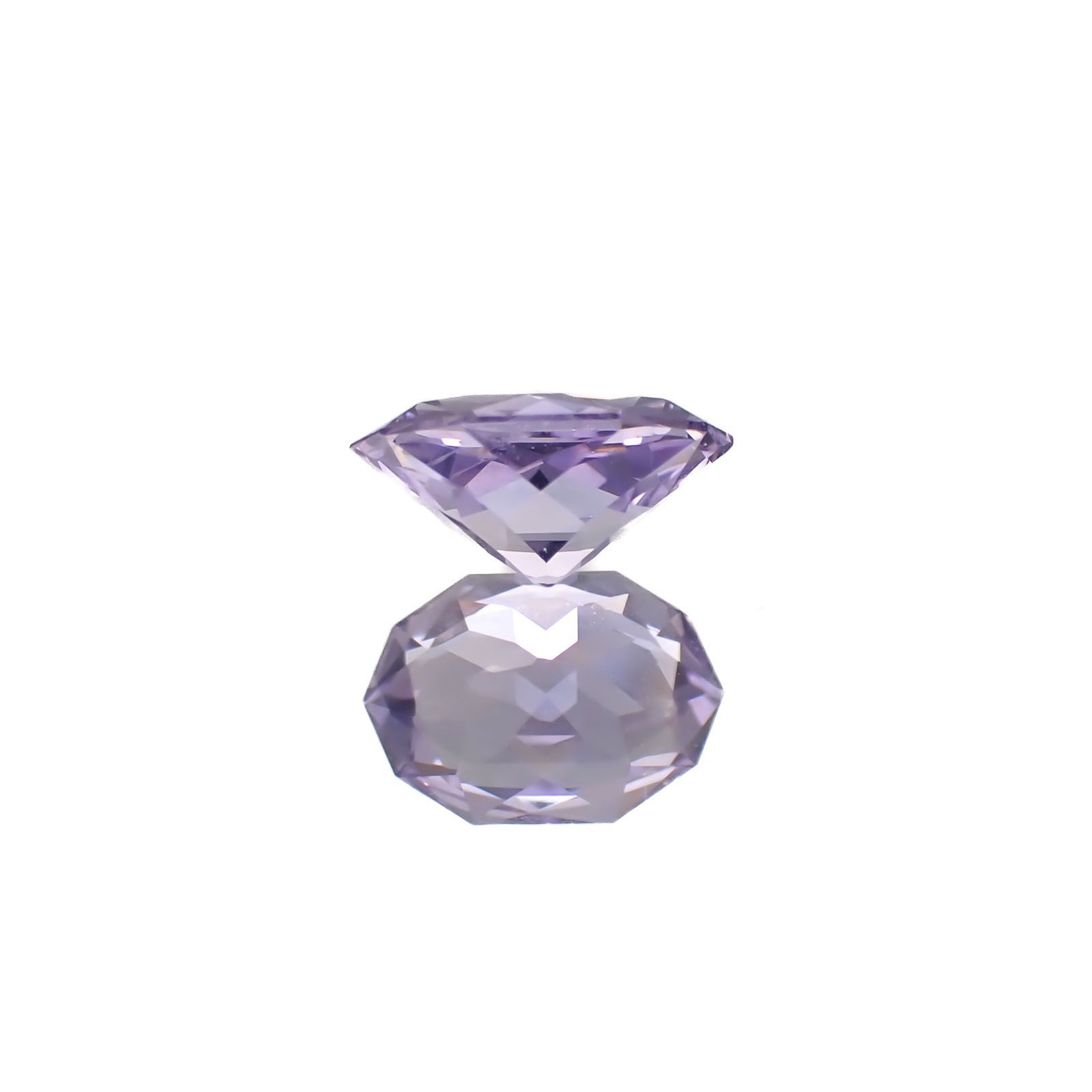 ◇カスタムカット◇ラベンダーサファイア(宝石名サファイア)スリランカ/マダガスカル産 1.24ct 識別済[250817460]7.8x5.5mm前後