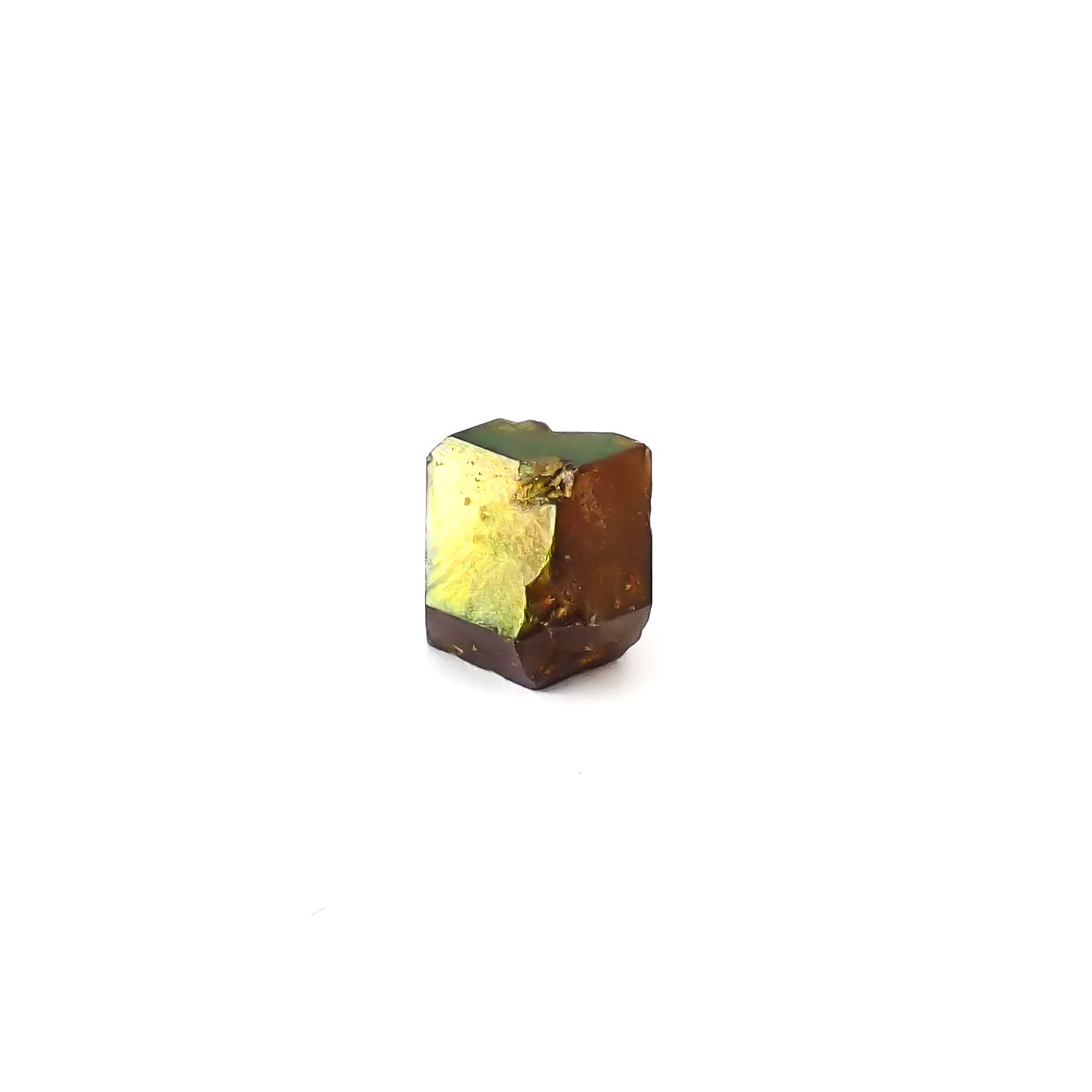 レインボーガーネット原石2個セット 日本・奈良県産 17.47ct(2pcs合計) / 7.7-16.1x8.0-12.5mm前後 [260432074]