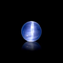 アパタイトキャッツアイ(宝石名ブルー アパタイト・キャッツアイ)マダガスカル産 1.310ct ソ付(彩珠)[231023941]7.3x7.2mm前後