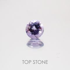 マリアライト(宝石名パープル・スキャポライト) スリランカ産 0.41ct 識別済[21038941]4.7×4.7mm前後