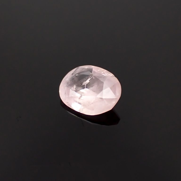 ピンクグロッシュラーガーネット  ミャンマー産 1.09ct[230220345]7.5x6mm前後