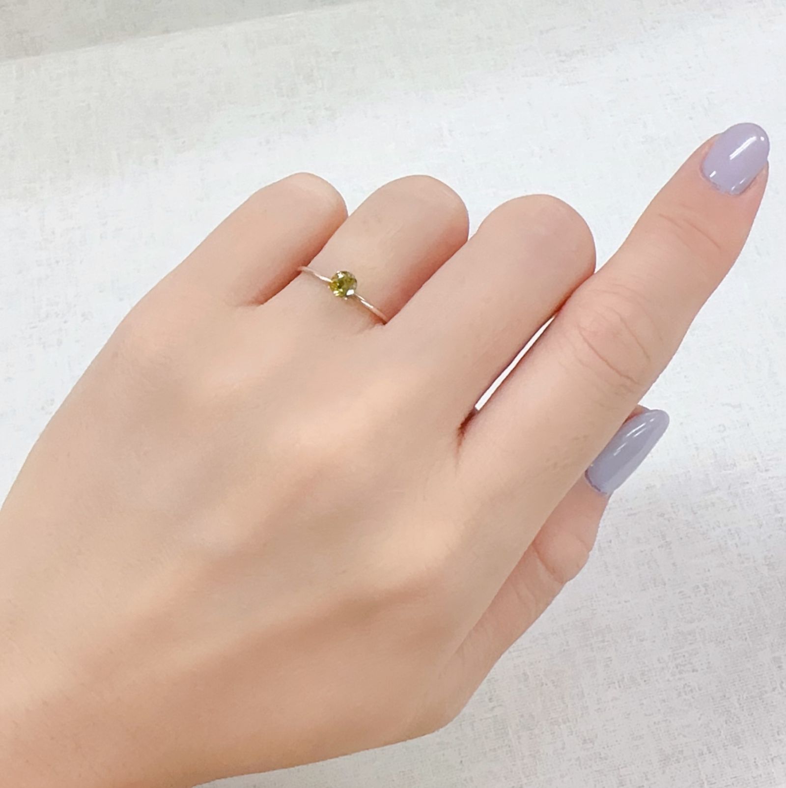 カナリートルマリン ザンビア・カナリー鉱山産 0.25ct[230823147]3.9x3.9mm前後