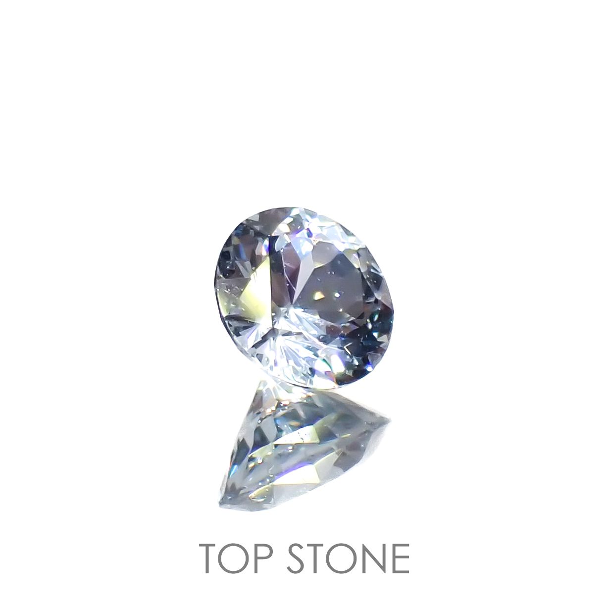 グレイッシュブルースピネル(宝石名スピネル)ビルマ/マダガスカル産 0.24ct 識別済[230119901]3.9x3.8mm前後