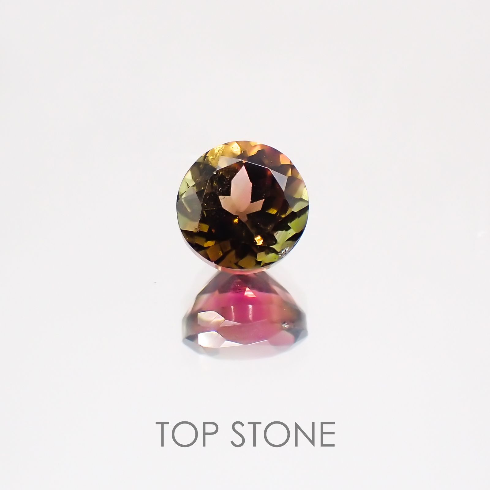 バイカラートルマリン ブラジル産 ルース 0.69ct[20128996]5×5mm前後