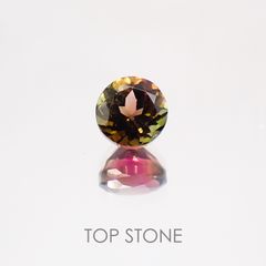 バイカラートルマリン ブラジル産 ルース 0.69ct[20128996]5×5mm前後