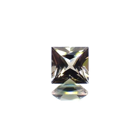 ◇プリンセスカット◇バイカラートルマリン(宝石名トルマリン)ブラジル産 1.28ct 識別済[231225193]6.1x6.1mm前後