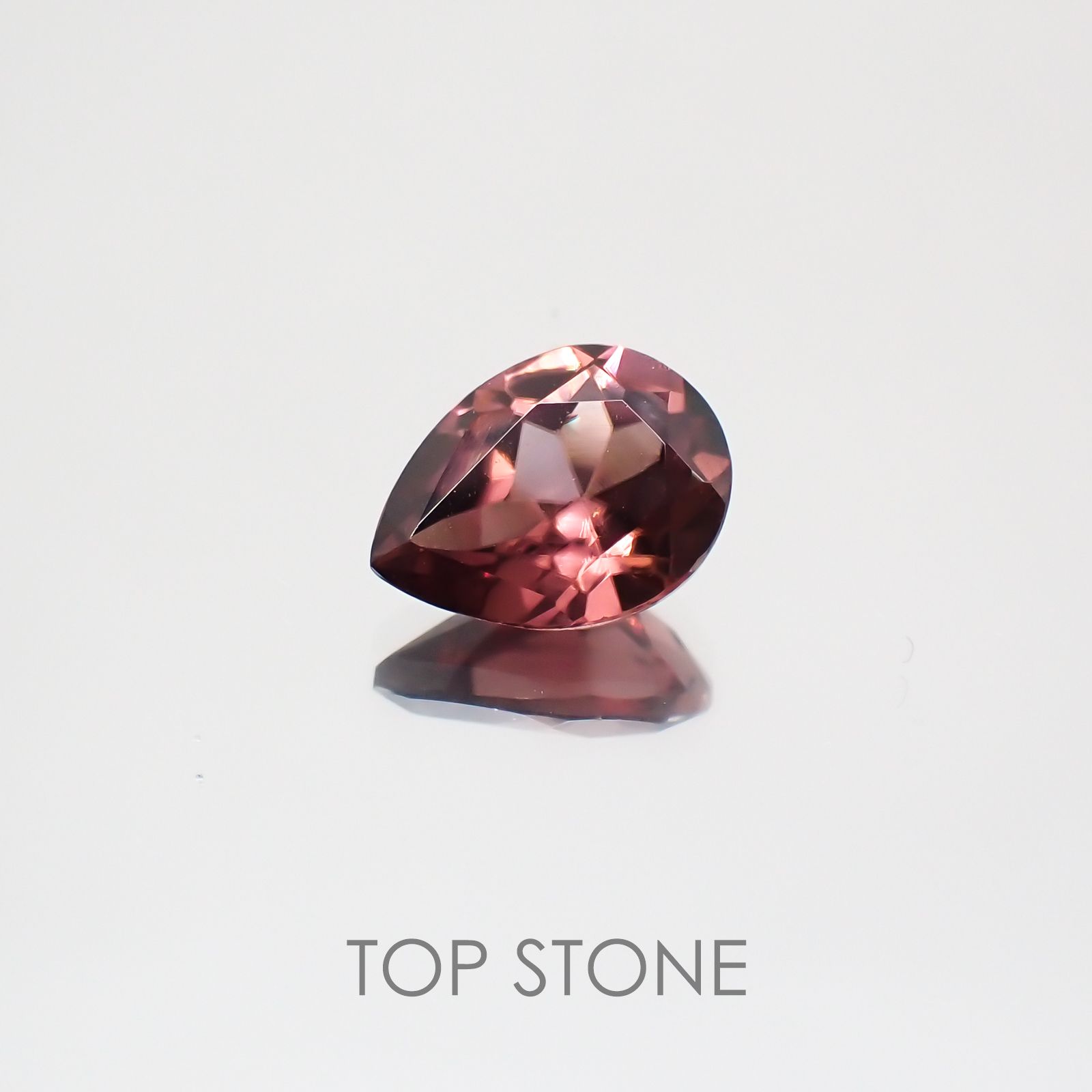 ピンクジルコン スリランカ,カンボジア産 ルース 1.5ct[21029788]7.9×6mm前後