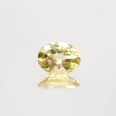 レモンイエローアパタイト(宝石名アパタイト) メキシコ産 1.25ct 識別済[210913228]8×6.2mm前後