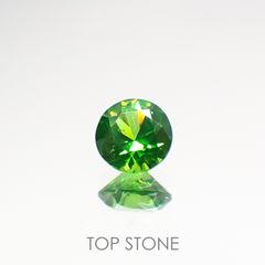 デマントイドガーネット(宝石名デマントイド・ガーネット) ロシア産 0.145ct ソ付(彩珠)[210712084]3.1×3.1mm前後