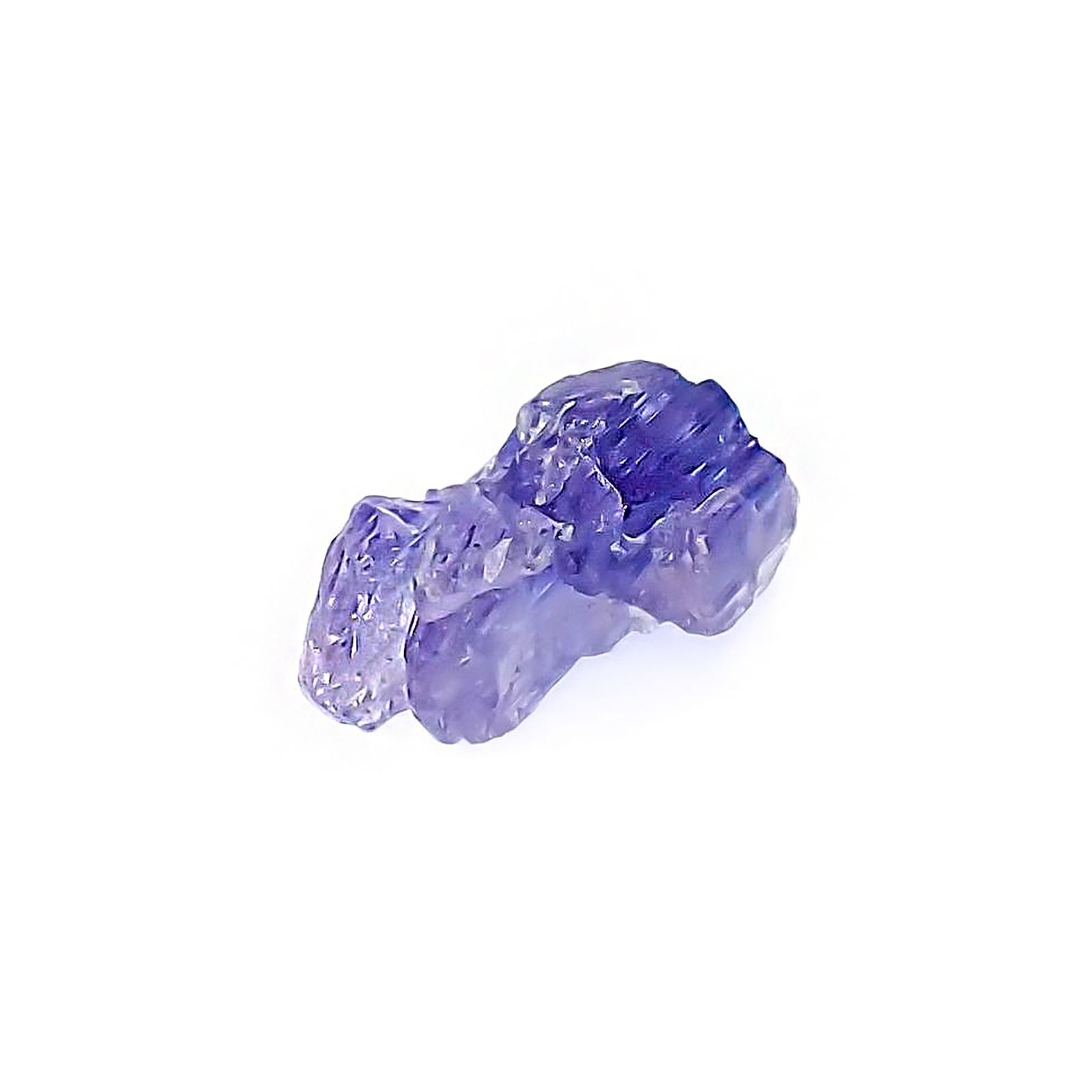 バイカラータンザナイト 原石 タンザニア産 3.31ct / 12.4x6.6mm前後 [260424988]