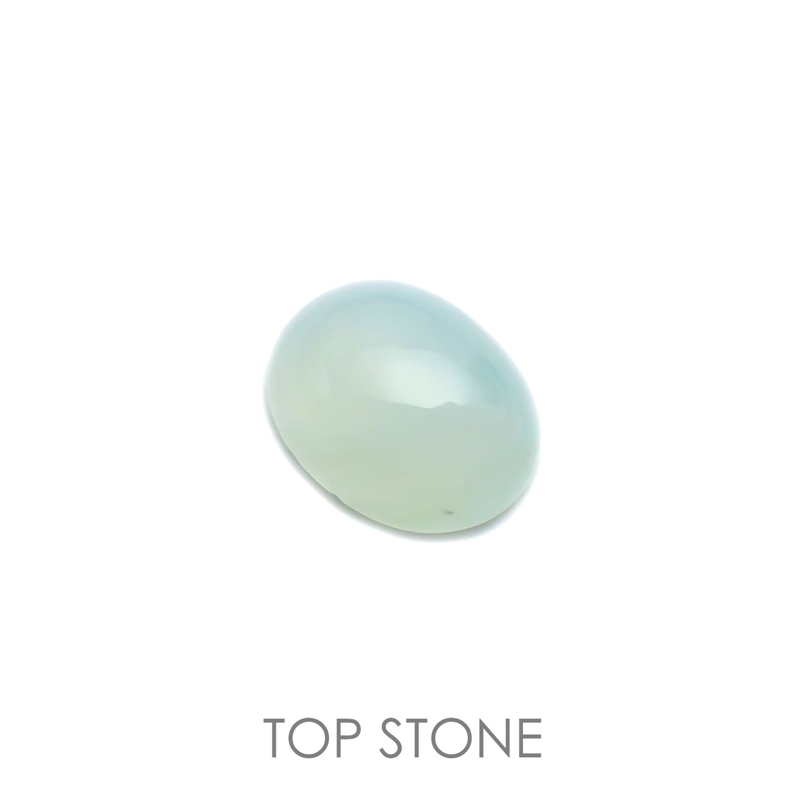 ブルーオパール(宝石名コモンオパール) ペルー産 1.43ct 識別済[21039187]9.1×7.1mm前後