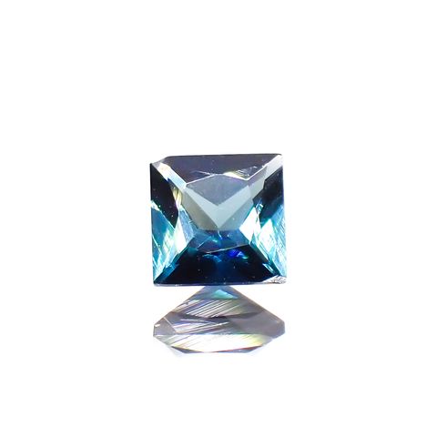 ◇プリンセスカット◇インディゴライト ブラジル産 0.13ct[230923520]3x3mm前後