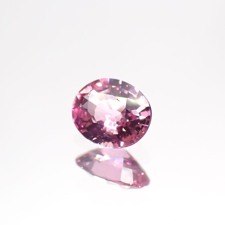 パパラチャサファイア(宝石名サファイア/別名パパラチャ・サファイア)スリランカ産 0.346ct DGL鑑付[230421632]4.91x3.97mm前後