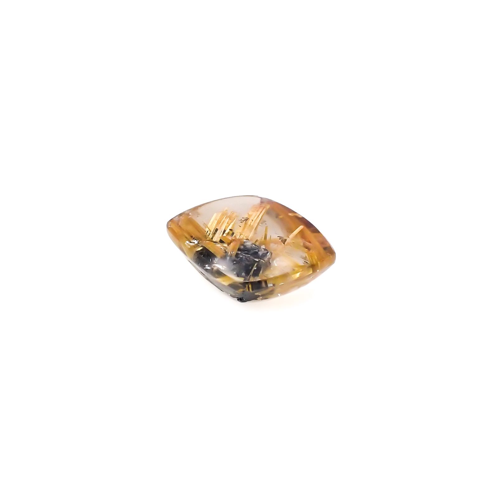太陽ルチルクォーツ ブラジル産 5.98ct[240427312]14.7x10.4mm前後