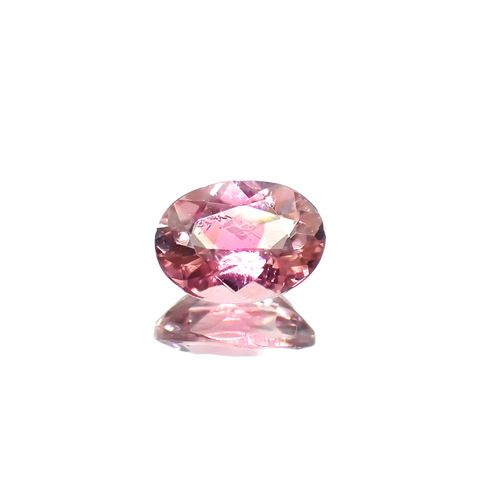 ピンククリスタルトルマリン(宝石名ピンク・トルマリン)コンゴ共和国産 0.84ct 識別済[230923302]7.2x5.2mm前後