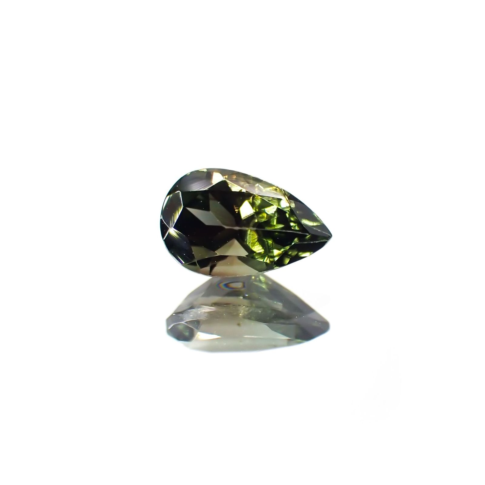パーティカラートルマリン(宝石名パーティカラード・トルマリン) ブラジル/アフリカ産 0.95ct 識別済[211013568]8×5.1mm前後