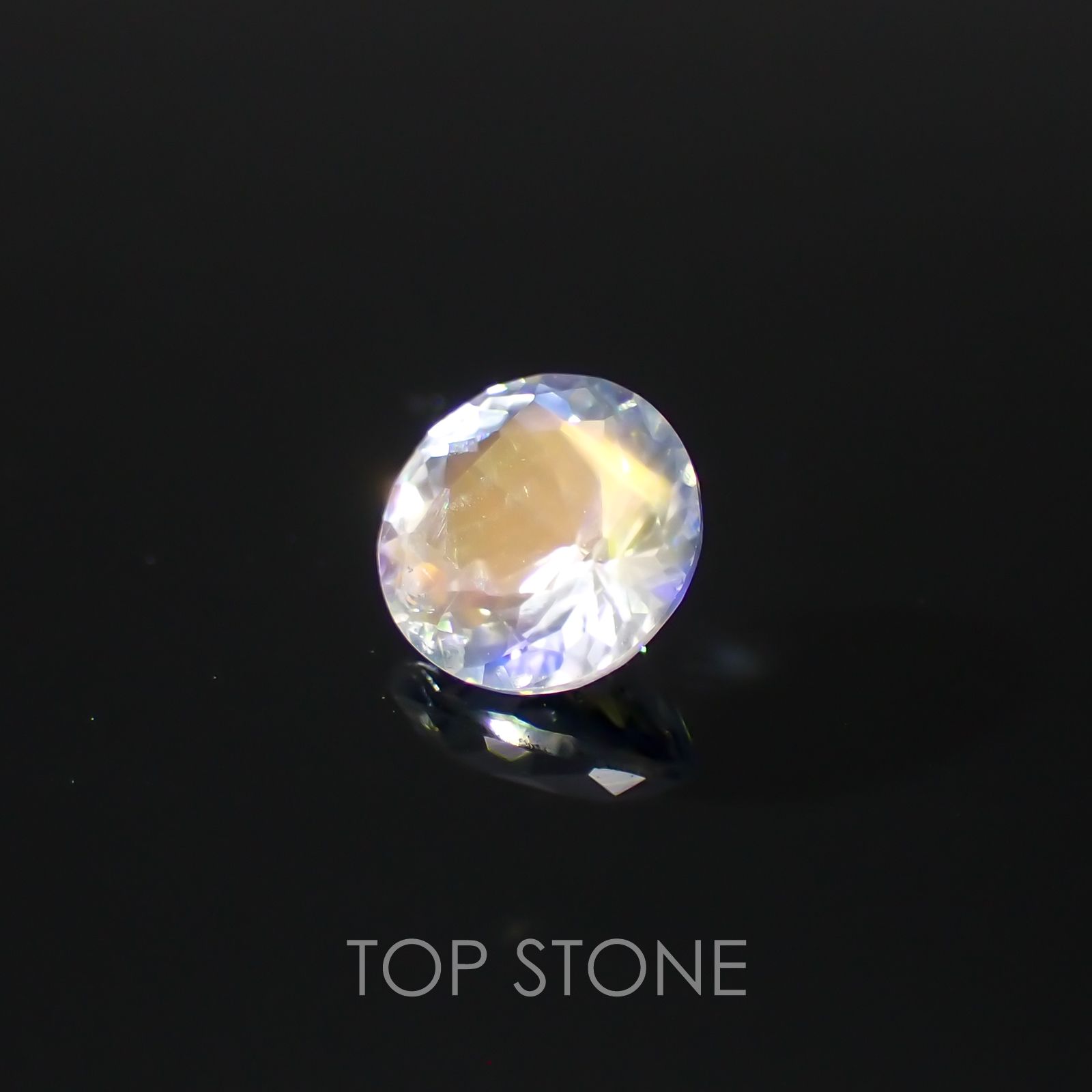 レインボームーンストーン(アンデシンラブラドライト) マダガスカル産 ルース 0.43ct[210310116]5×5mm前後