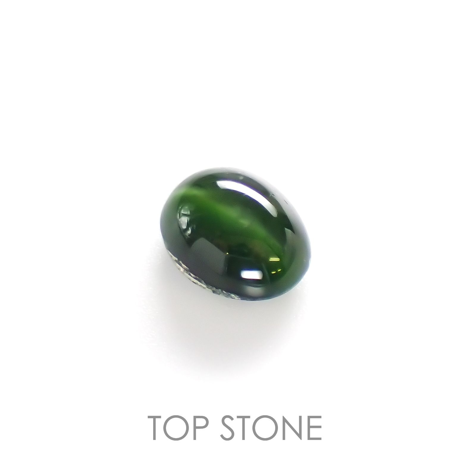 ダイオプサイドキャッツアイ(宝石名ダイオプサイト・キャッツアイ)ロシア産 3.518ct ソ付(CGL)[230120307]9.9x8mm前後