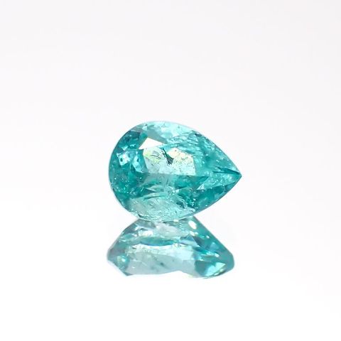 パライバトルマリン(宝石名トルマリン/別名パライバ・トルマリン)ブラジル・キントス鉱山産 0.246ct ソ付(宝貴協)[221018737]4.6x3.4mm前後
