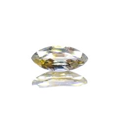 バイカラーサファイア(宝石名サファイア)スリランカ 0.38ct 識別済[230823024]6.8x3.1mm前後