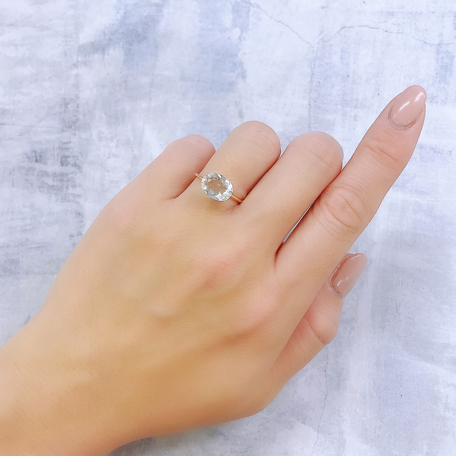 オリゴクレース(宝石名オリゴクレース)ブラジル産 1.78ct 識別済[221219439]10x7.4mm前後
