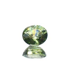 グリーンジルコン(宝石名ジルコン)スリランカ/カンボジア産 0.75ct 識別済[230220688]5.4x4.6mm前後
