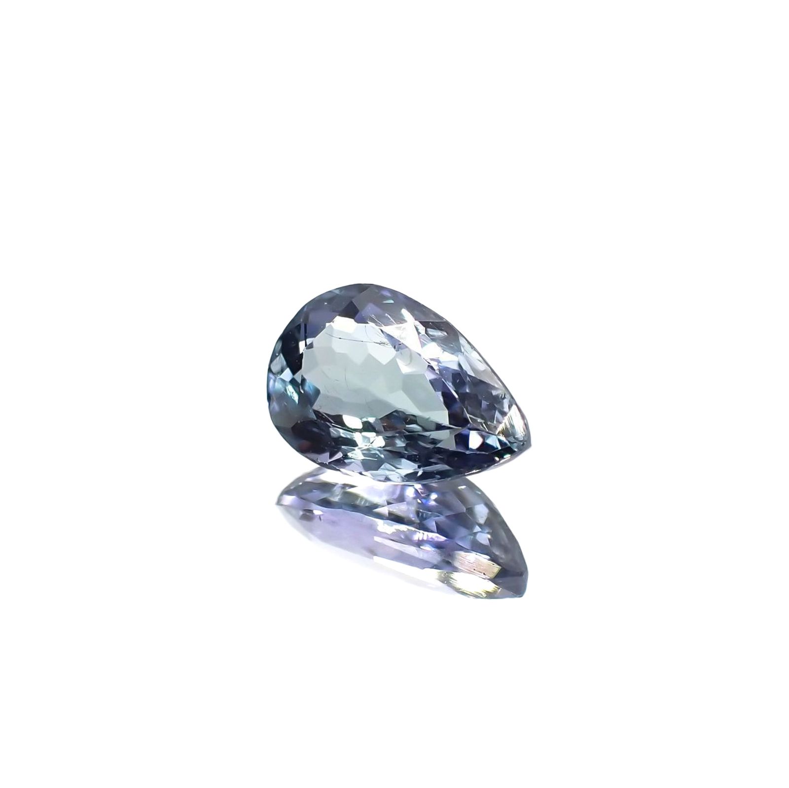 バイカラータンザナイト(宝石名タンザナイト) タンザニア産 ソ付(彩珠) 1.371ct / 8.7x5.5mm前後 [210711815]