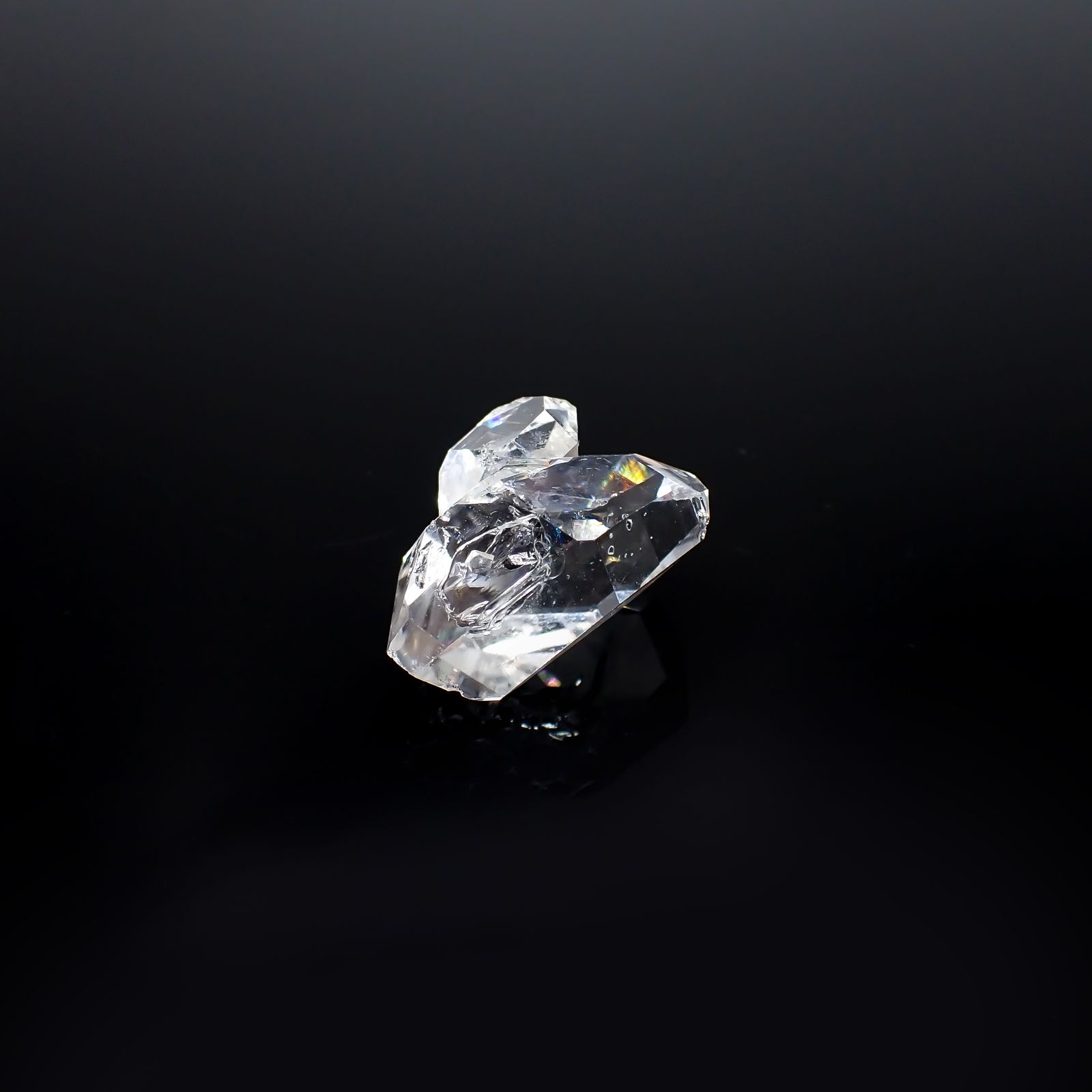 ハーキマーダイヤモンド 原石 アメリカ・ニューヨーク州産 22.63ct[231225123]21.7x16mm前後