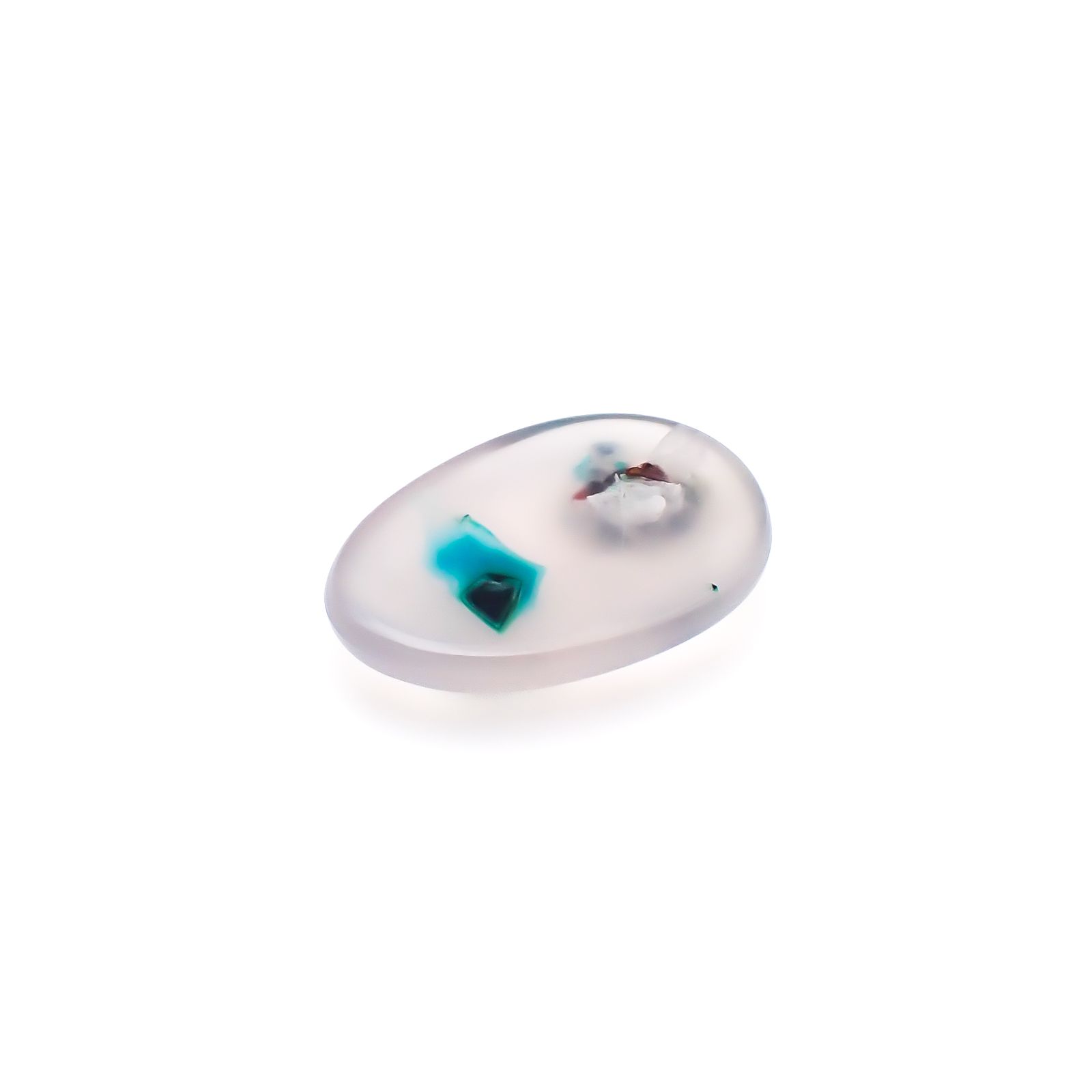 コッパークリソコラインカルセドニー インドネシア産 16.09ct / 23.6x15.9mm前後 [260932802]