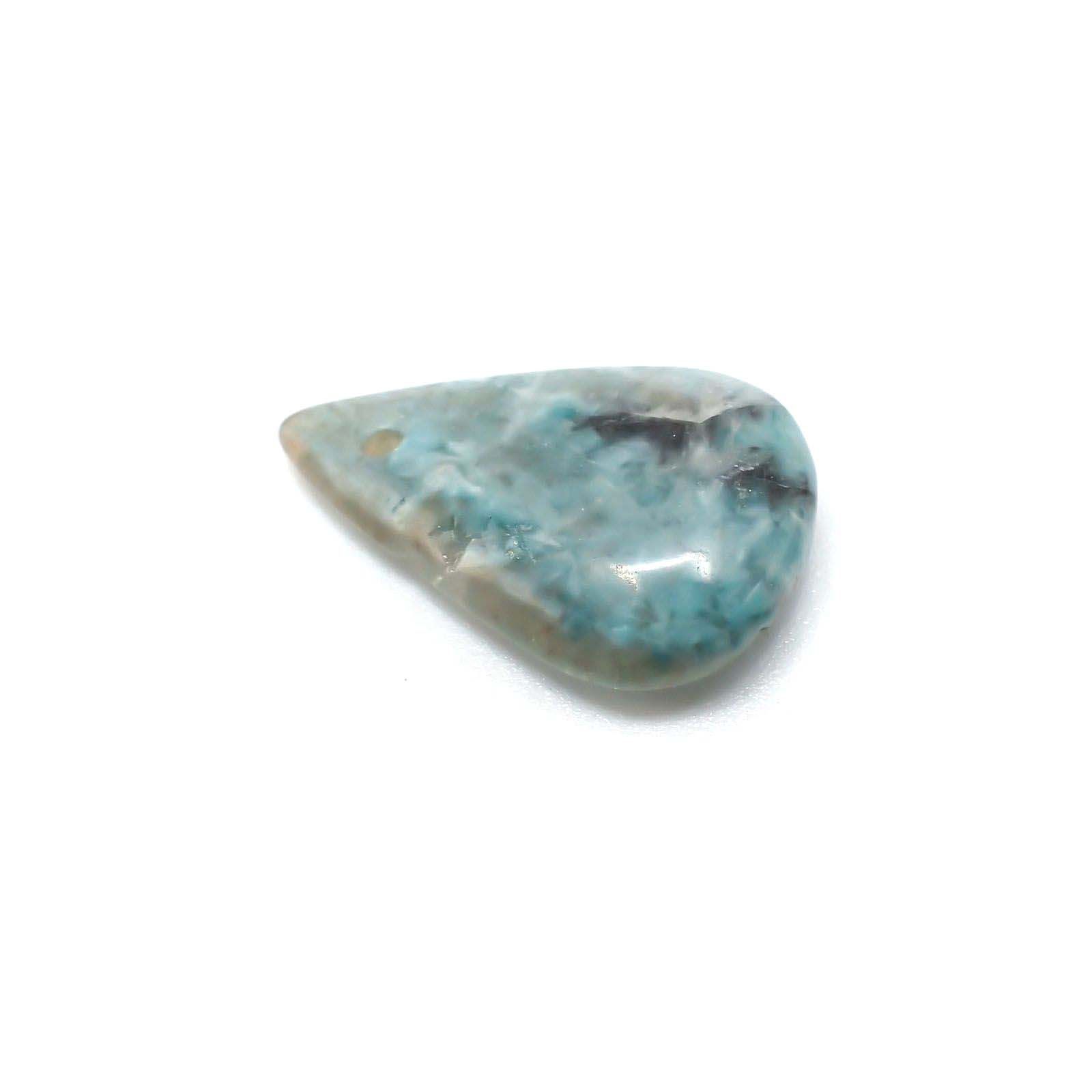 パライバクォーツ ※通し穴あり(宝石名ギラライト イン クォーツ)ブラジル・パライバ州産 14.96ct 識別済[230722555]26.8x17.3mm前後